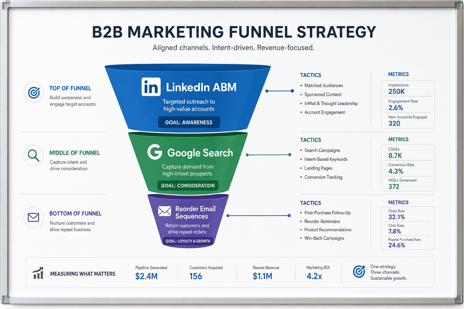 The advertising strategy for a B2B Wholesale Brands business