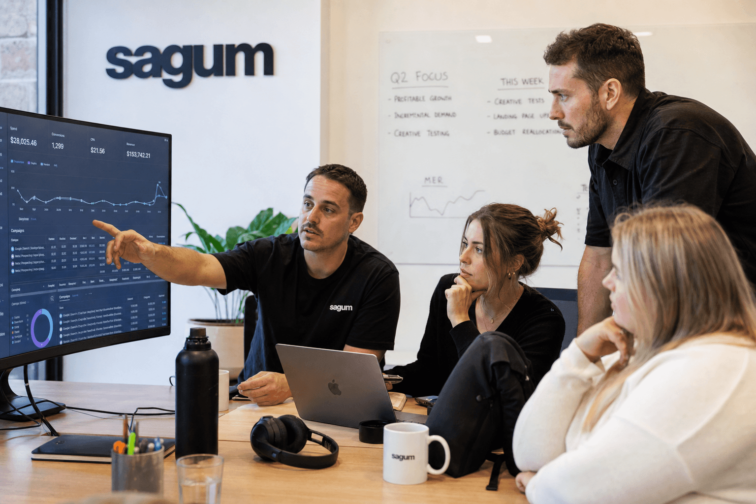 The Sagum team, senior operators behind the strategy