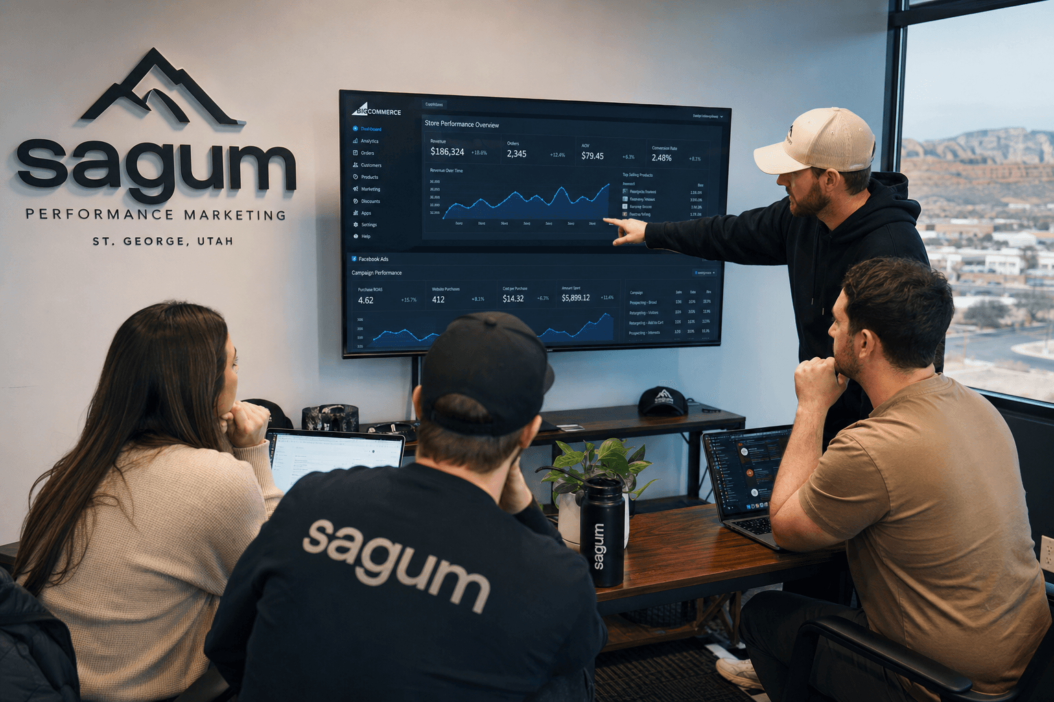The Sagum team, senior operators behind the strategy
