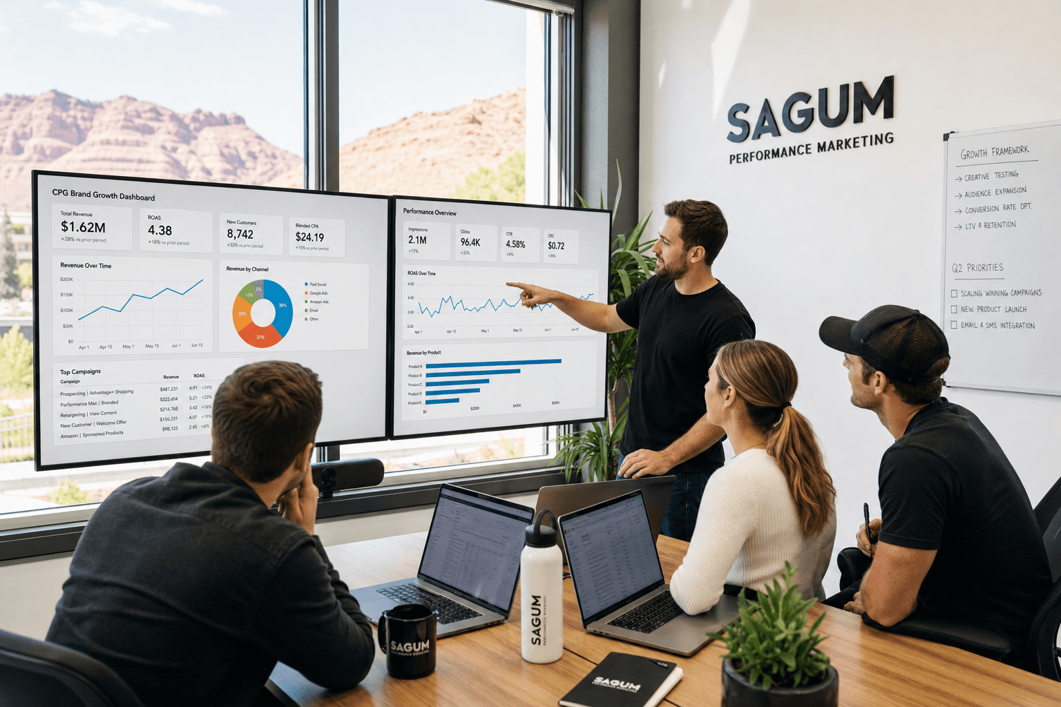 The Sagum team, senior operators behind the strategy