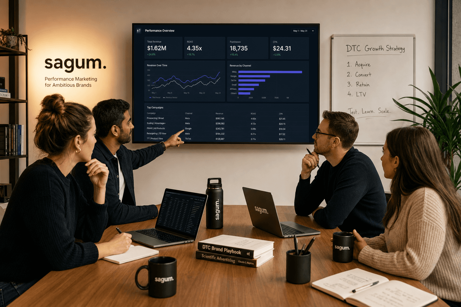 The Sagum team, senior operators behind the strategy