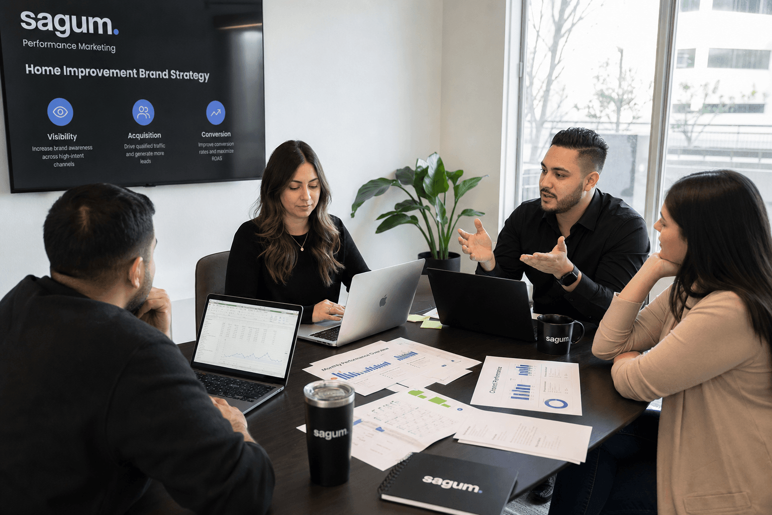 The Sagum team, senior operators behind the strategy