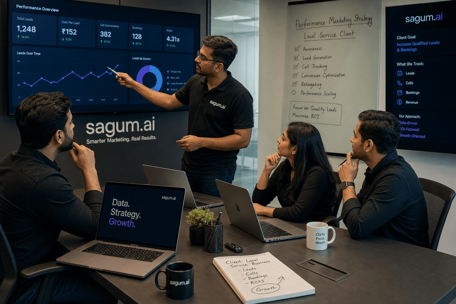 The Sagum team, senior operators behind the strategy