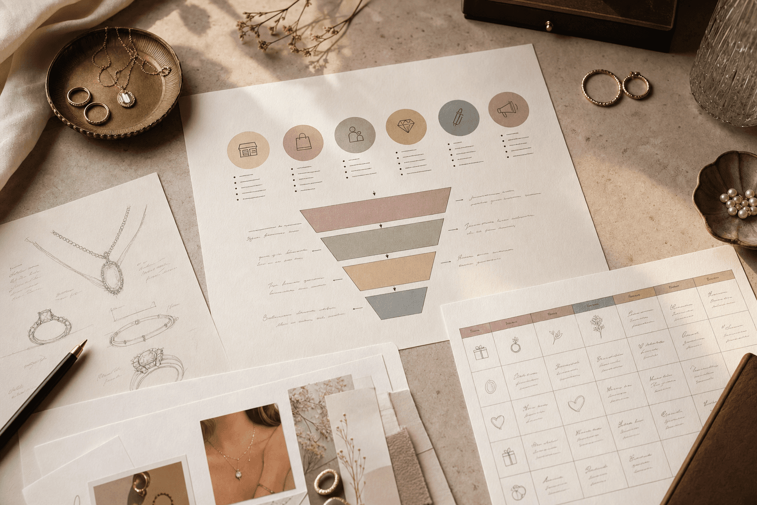 The advertising strategy for a Jewelry Brands business