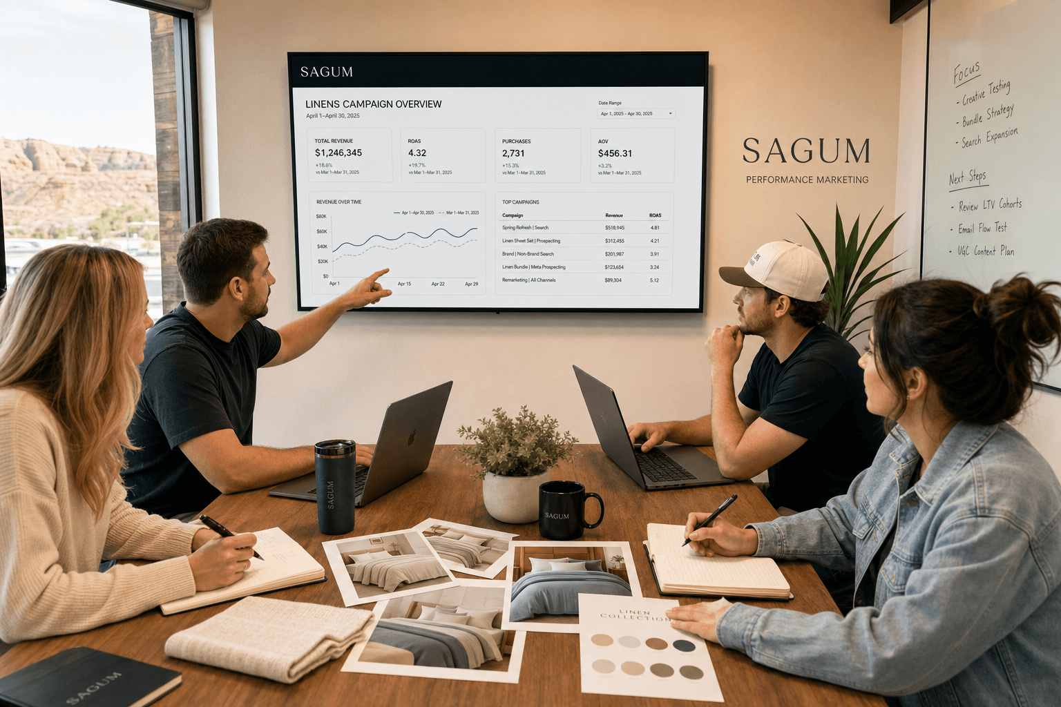 The Sagum team, senior operators behind the strategy