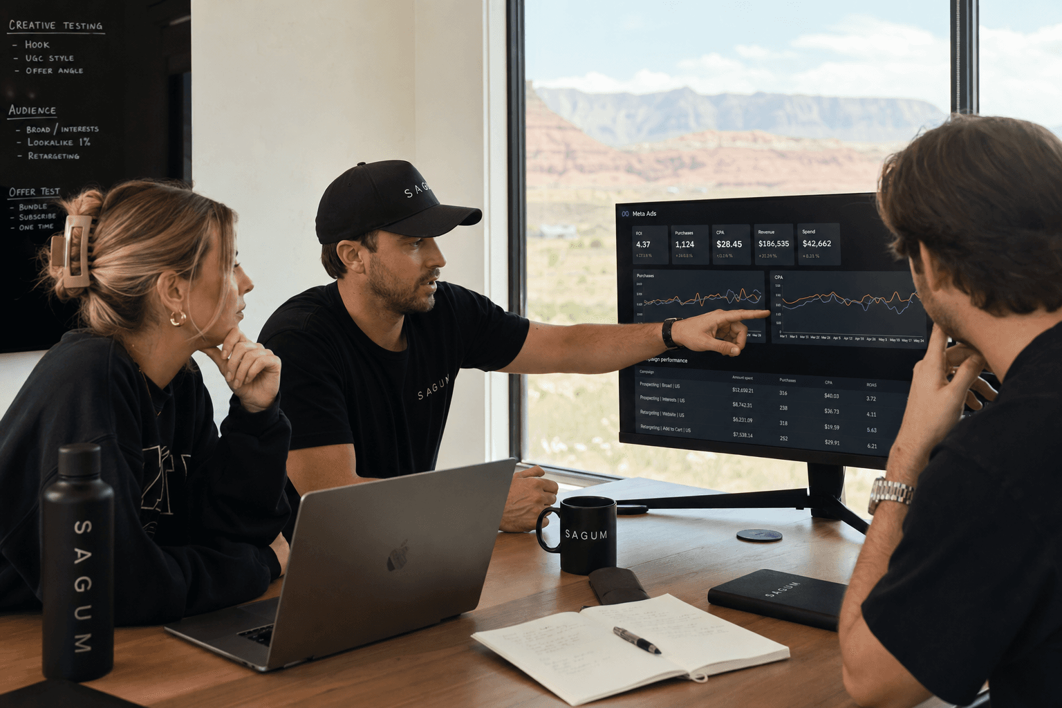 The Sagum team, senior operators behind the strategy