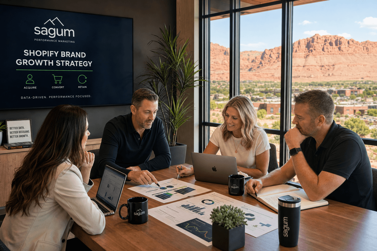 The Sagum team, senior operators behind the strategy