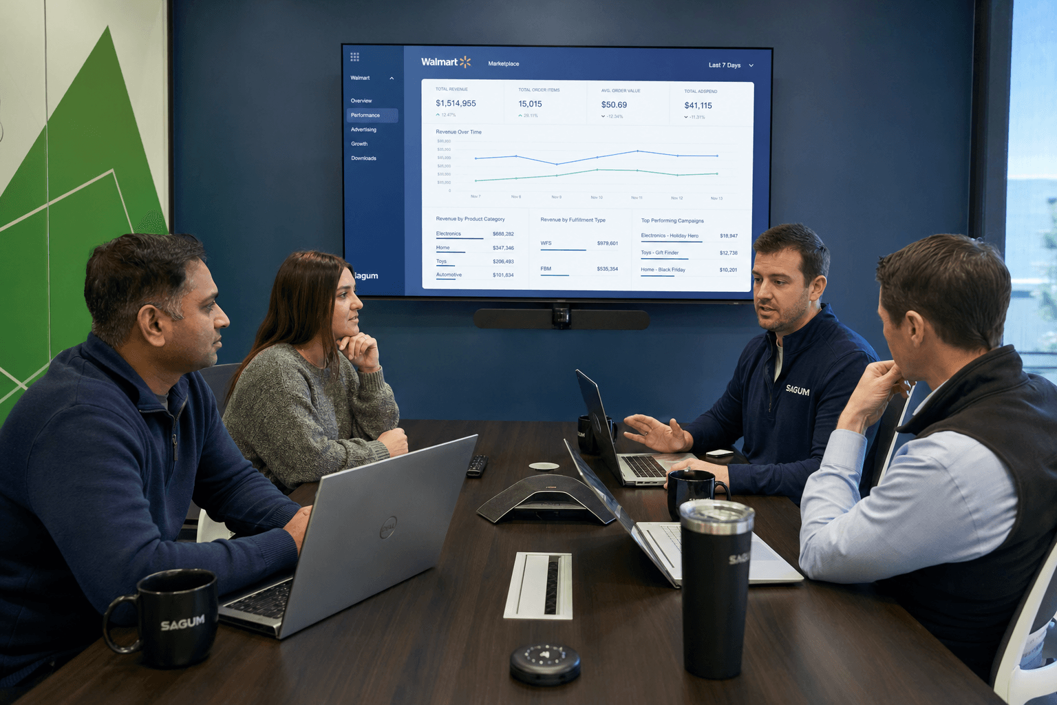 The Sagum team, senior operators behind the strategy