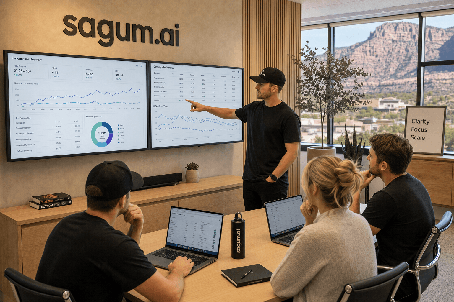 The Sagum team, senior operators behind the strategy